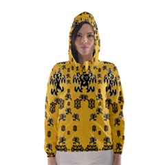  Disco Dancing In The  Tribal Nature  Hooded Wind Breaker (women)