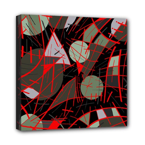 Artistic Abstraction Mini Canvas 8  X 8  by Valentinaart