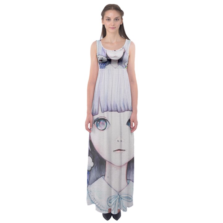 My Little Cloud Empire Waist Maxi Dress