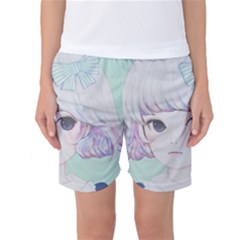 Spring Mint! Women s Basketball Shorts by kaoruhasegawa