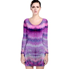 Tie Dye Color Long Sleeve Bodycon Dress by olgart