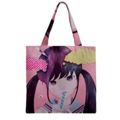 Sweet Boredom Zipper Grocery Tote Bag by kaoruhasegawa