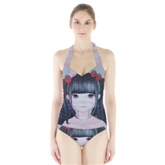 Nakayoshi Strawberry Halter Swimsuit