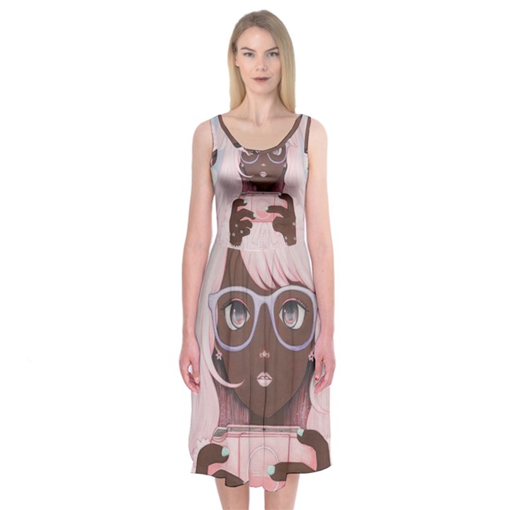 Gamergirl 3 Midi Sleeveless Dress