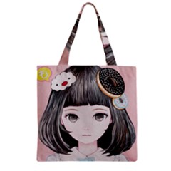 Maybe March<3 Zipper Grocery Tote Bag