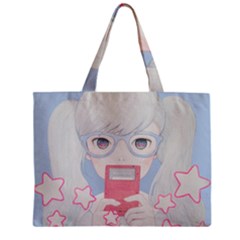 Gamegirl Girl Play With Star Zipper Mini Tote Bag