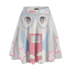 Gamegirl Girl Play With Star High Waist Skirt