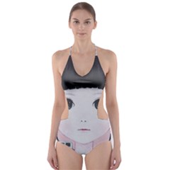 Smile Camare Cut-out One Piece Swimsuit