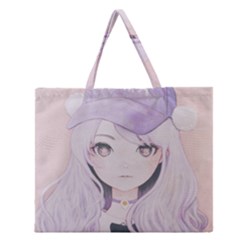 Ricehime Zipper Large Tote Bag