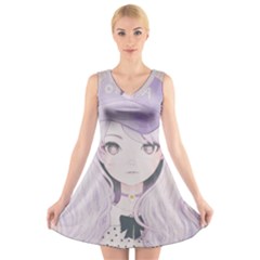 Ricehime V-neck Sleeveless Skater Dress