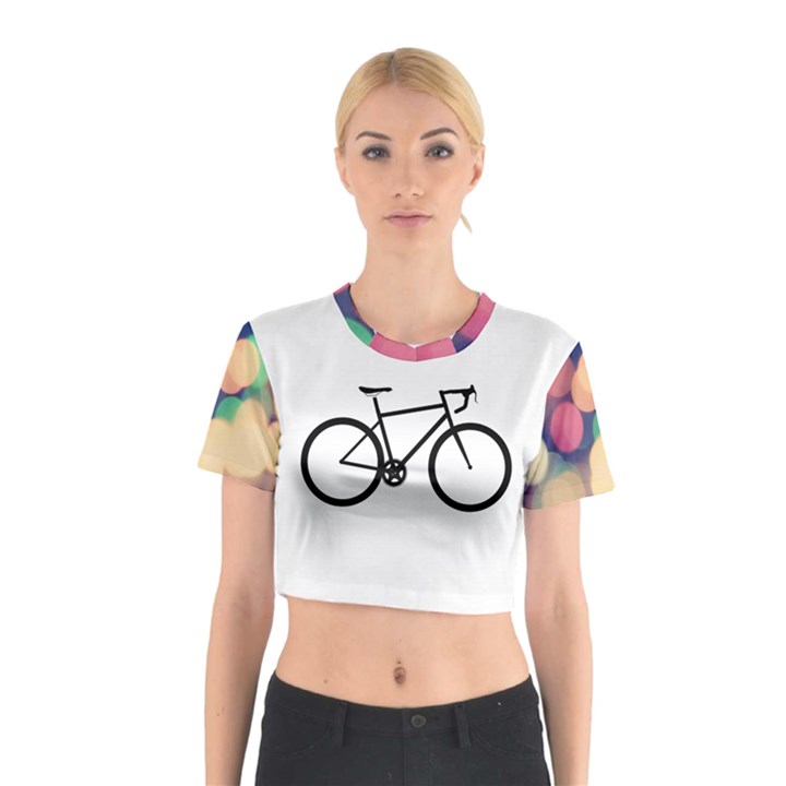 Bike Cotton Crop Top