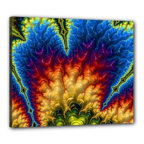 Amazing Special Fractal 25a Canvas 24  X 20  by Fractalworld