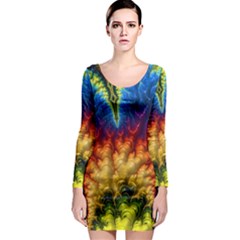 Amazing Special Fractal 25a Long Sleeve Bodycon Dress by Fractalworld