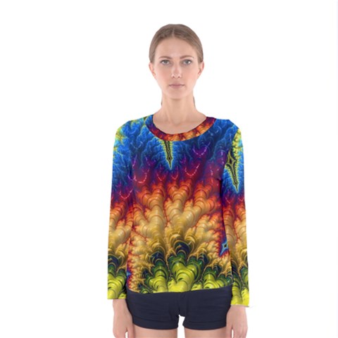 Amazing Special Fractal 25a Women s Long Sleeve Tee by Fractalworld