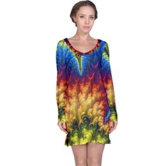 Amazing Special Fractal 25a Long Sleeve Nightdress