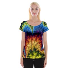 Amazing Special Fractal 25a Women s Cap Sleeve Top