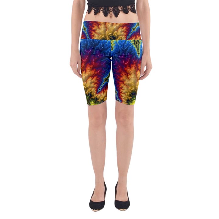 Amazing Special Fractal 25a Yoga Cropped Leggings