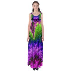 Amazing Special Fractal 25c Empire Waist Maxi Dress