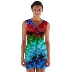 Amazing Special Fractal 25b Wrap Front Bodycon Dress