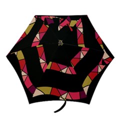 Abstract Waves Mini Folding Umbrellas