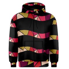 Abstract Waves Men s Zipper Hoodie by Valentinaart