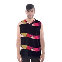 Abstract Waves Men s Basketball Tank Top