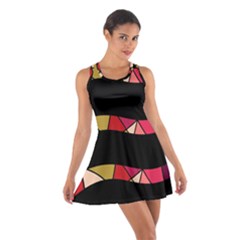 Abstract Waves Racerback Dresses