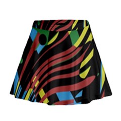 Optimistic Abstraction Mini Flare Skirt