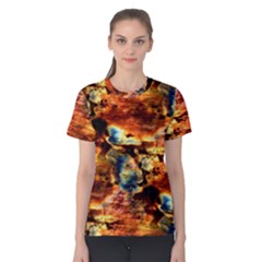 Natural Sunset Happy Mother Earth Women s Cotton Tee