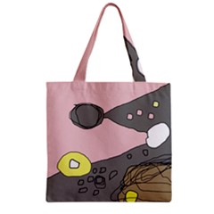 Decorative Abstraction Zipper Grocery Tote Bag