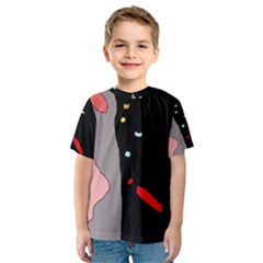 Crazy Abstraction Kid s Sport Mesh Tee