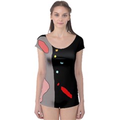 Crazy Abstraction Boyleg Leotard  by Valentinaart