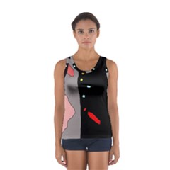 Crazy Abstraction Women s Sport Tank Top 