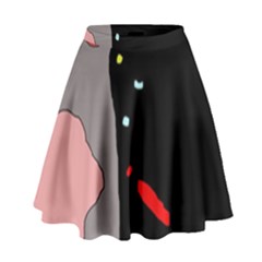 Crazy Abstraction High Waist Skirt