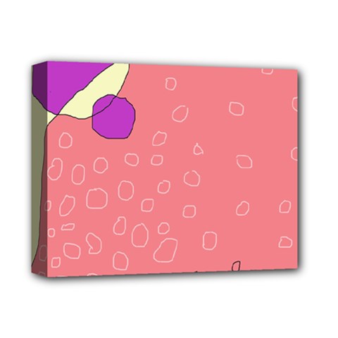 Pink Abstraction Deluxe Canvas 14  X 11  by Valentinaart