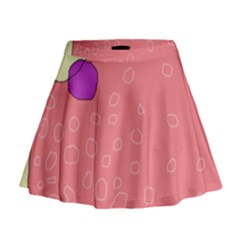 Pink Abstraction Mini Flare Skirt