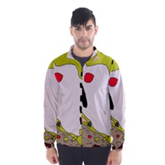 Yellow Abstraction Wind Breaker (men) by Valentinaart