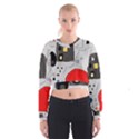 Playful abstraction Women s Cropped Sweatshirt View1