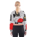 Playful abstraction Women s Cropped Sweatshirt View2