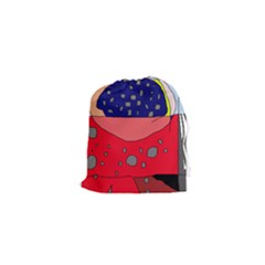 Playful Abstraction Drawstring Pouches (xs) 