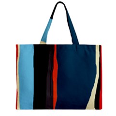 Colorful Lines  Zipper Mini Tote Bag