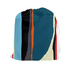 Colorful Lines  Drawstring Pouches (xxl)