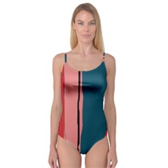 Decorative Lines Camisole Leotard 