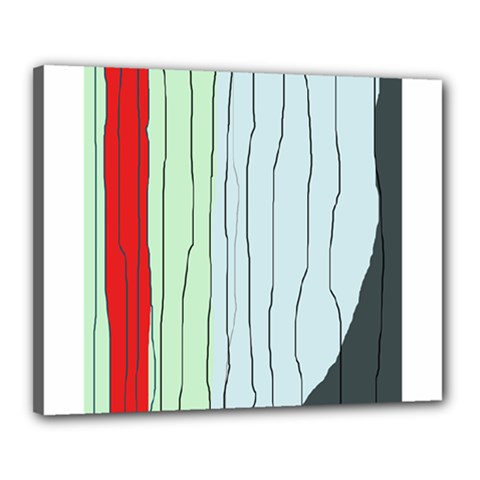 Decorative Lines Canvas 20  X 16  by Valentinaart