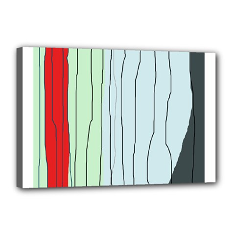 Decorative lines Canvas 18  x 12 