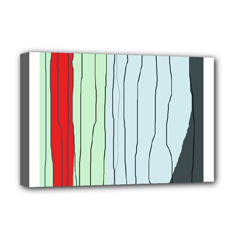 Decorative lines Deluxe Canvas 18  x 12  