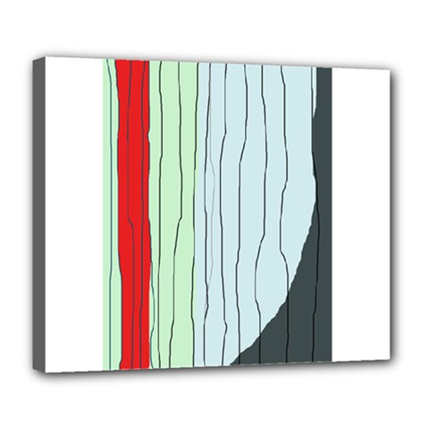 Decorative lines Deluxe Canvas 24  x 20  