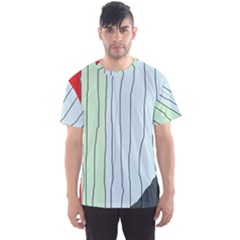 Decorative lines Men s Sport Mesh Tee