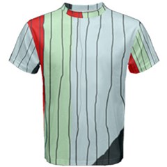 Decorative lines Men s Cotton Tee