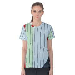 Decorative lines Women s Cotton Tee